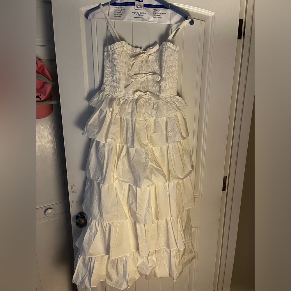 English Factory Ruffle Tiered Maxi Dress